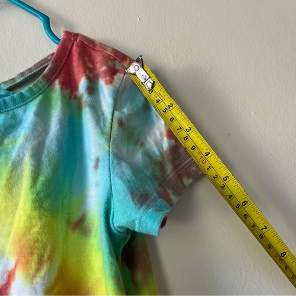 Old Navy Girls Tie Dye T-Shirt & Cropped Leggings Set Size Small 6-7 Rainbow - Picture 8 of 12